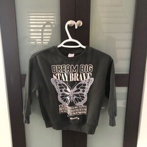 BNWoT Zara Kids | 6-7 | Dream Big Stay Brave Kids Shirt - Black